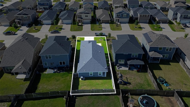 21622 Sage Landing Ln, Katy, TX 77449 - aerial view of property and surrounding area featuring nearby suburban area and property boundaries highlighted