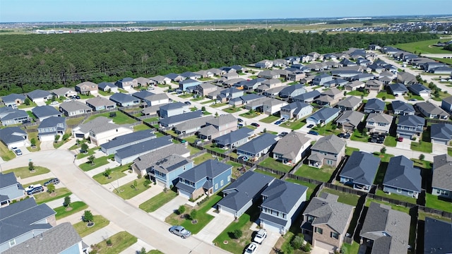 21622 Sage Landing Ln, Katy, TX 77449 - aerial view of property and surrounding area with a forest and nearby suburban area