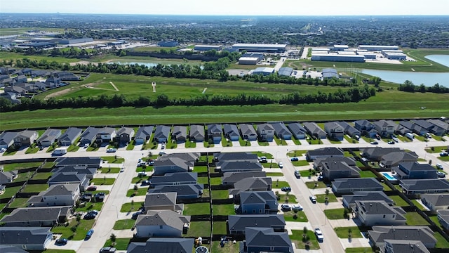 21622 Sage Landing Ln, Katy, TX 77449 - aerial view of property's location with a large body of water and nearby suburban area