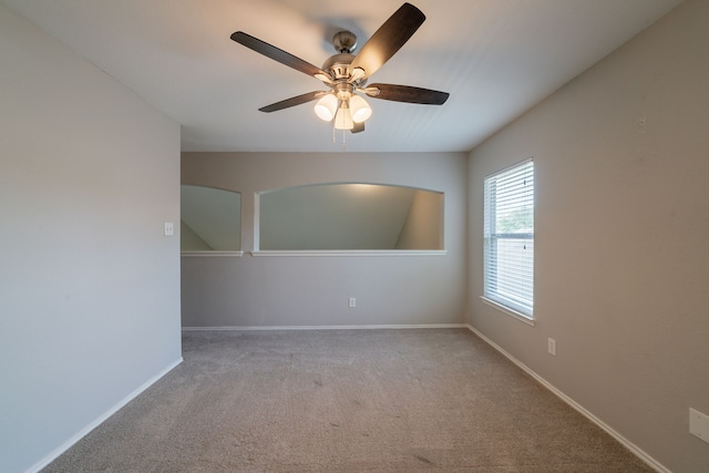 20107 Louetta Crossing Dr, Spring, TX 77388 - unfurnished room with ceiling fan, carpet flooring, and baseboards