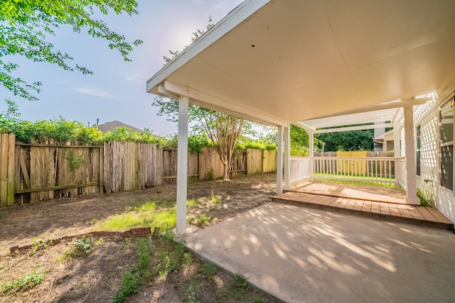 20107 Louetta Crossing Dr, Spring, TX 77388 - view of patio with a fenced backyard