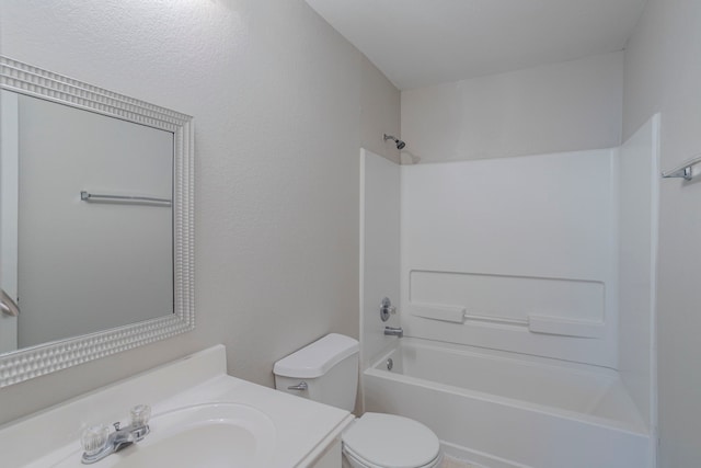 21002 Brannon Hill Ln, Humble, TX 77338 - full bath featuring toilet, vanity, and washtub / shower combination
