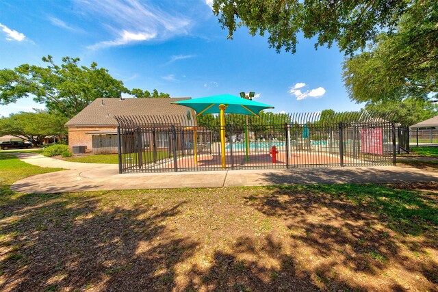 1810 Spreading Bough Ln, Richmond, TX 77406 - view of jungle gym with cooling unit