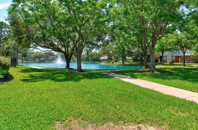 1810 Spreading Bough Ln, Richmond, TX 77406 - view of grassy yard with a water view