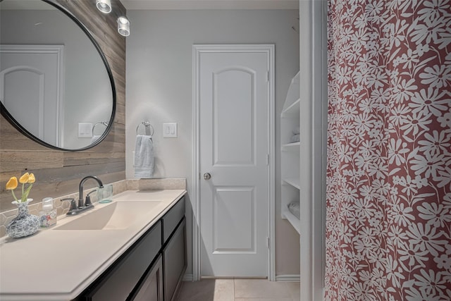 4523 Stolz Trl, Katy, TX 77493 - bathroom with vanity and tile patterned floors