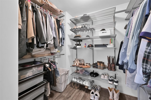 16419 Fox Crossing Ln, Spring, TX 77379 - spacious closet featuring wood finished floors