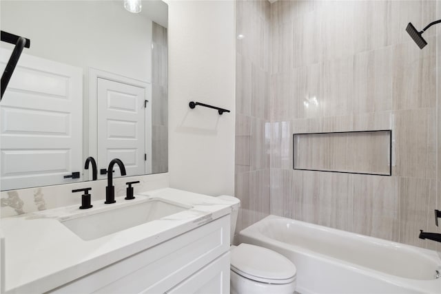 4629 Balkin St, Houston, TX 77021 - full bath with toilet, bathtub / shower combination, and vanity