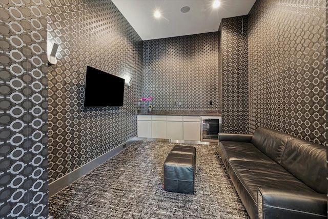 5430 Judalon Ln, Houston, TX 77056 - cinema room with beverage cooler