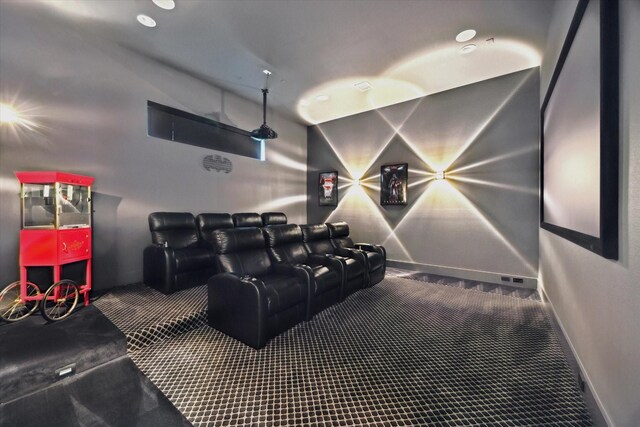 5430 Judalon Ln, Houston, TX 77056 - cinema room with carpet and baseboards