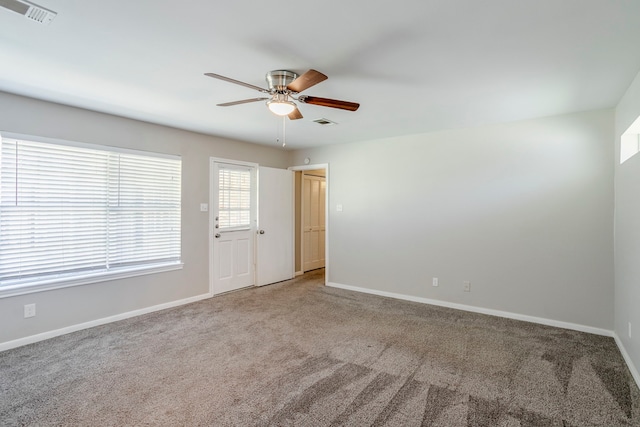 8015 Durklyn Ln, Houston, TX 77070 - unfurnished room featuring ceiling fan, carpet, and baseboards