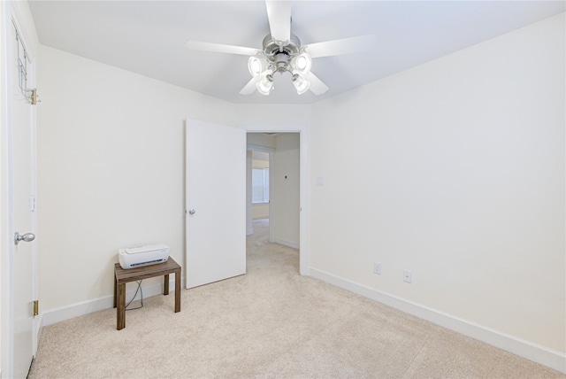 11509 Main Ash, Houston, TX 77025 - carpeted empty room featuring a ceiling fan and baseboards