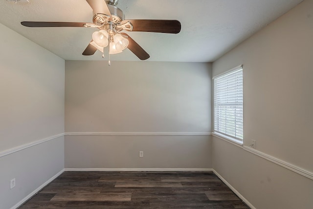 7803 Hurst Forest Dr, Humble, TX 77346 - unfurnished room featuring wood finished floors, ceiling fan, and baseboards