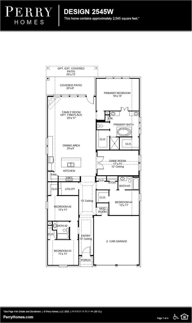 19331 Wild Sabino Way, Tomball, TX 77377 - property floor plan