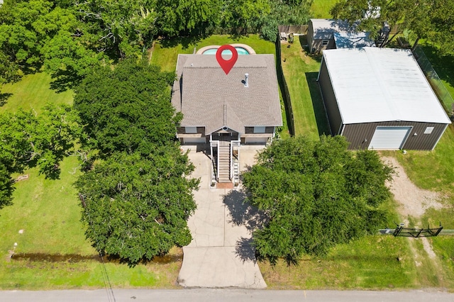 211 4th St, Dickinson, TX 77539 - aerial view of property and surrounding area