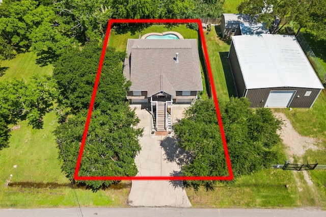 211 4th St, Dickinson, TX 77539 - view of subject property with property boundaries highlighted