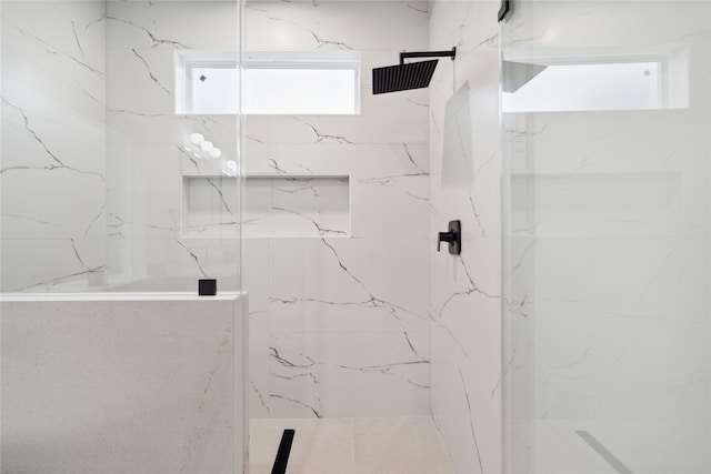 3731 Lydia St, Houston, TX 77021 - full bathroom featuring a marble finish shower