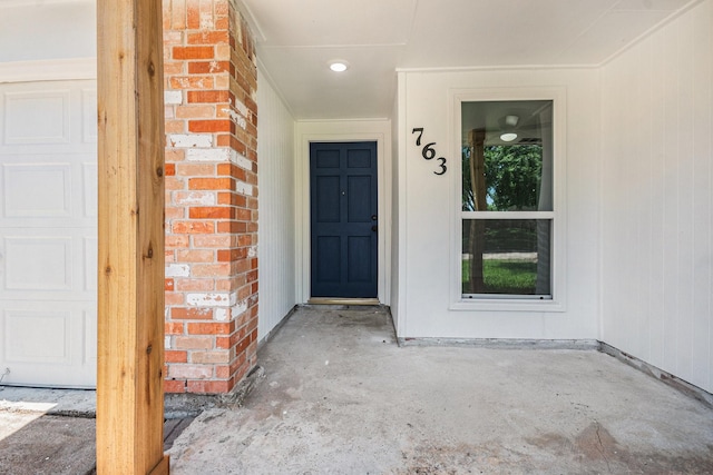 763 Voyager Dr, Houston, TX 77062 - view of exterior entry featuring brick siding
