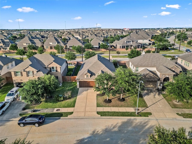 aerial perspective of suburban area
