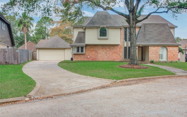 506 Windsor Glen Dr, Katy, TX 77450 - view of front of property with brick siding, driveway, and a shingled roof