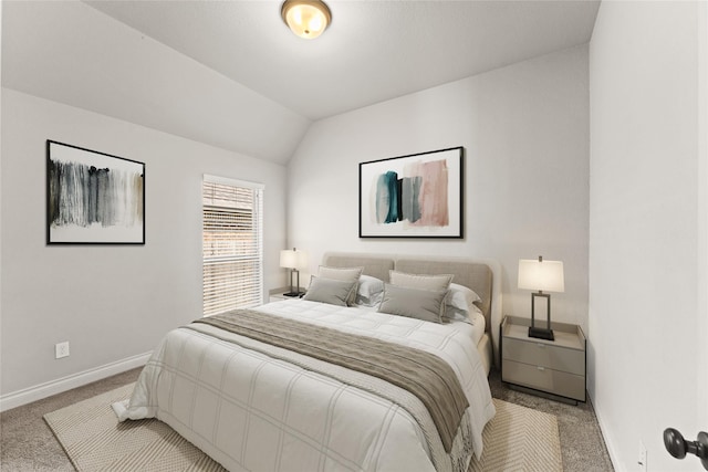 3319 Sky Run Ct, Missouri City, TX 77459 - carpeted bedroom featuring baseboards and vaulted ceiling