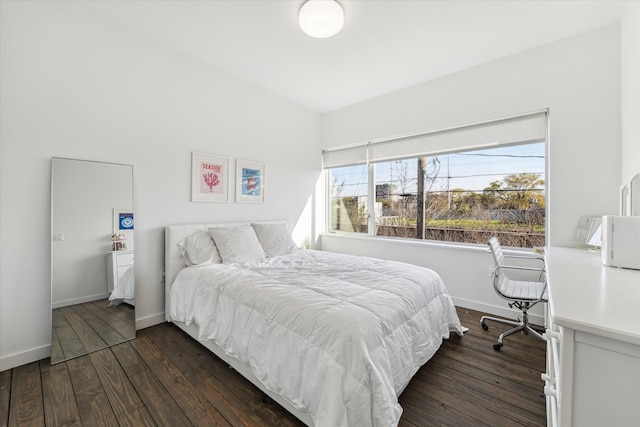 1851 Lexington St, Houston, TX 77098 - bedroom featuring dark wood-style floors, baseboards, and an office area