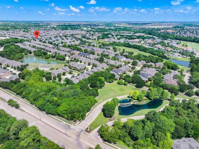 401 Bastrop Dr, Allen, TX 75013 - aerial view of residential area featuring a nearby body of water