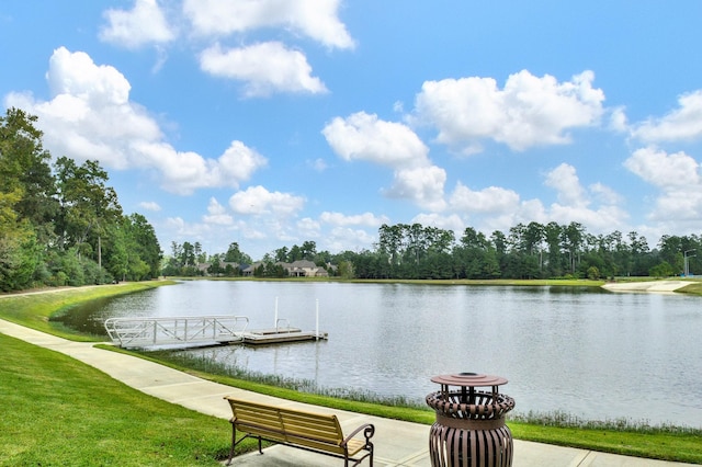 510 Blossom Cove Ct, Pinehurst, TX 77362 - water view featuring a floating dock