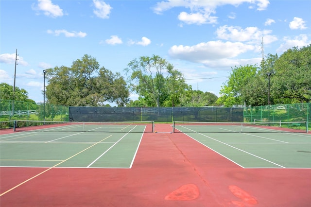 734 E Country Grove Cir, Pearland, TX 77584 - view of tennis court featuring community basketball court and fence