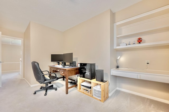 4106 Alice Dr, Sugar Land, TX 77478 - home office with carpet and baseboards
