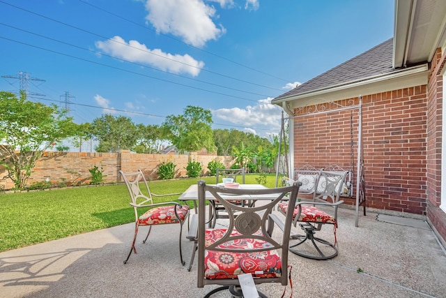 4106 Alice Dr, Sugar Land, TX 77478 - view of patio / terrace with outdoor dining space