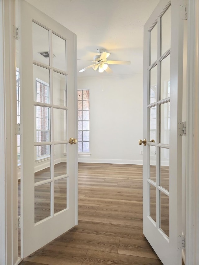 9923 Eden Valley Dr, Spring, TX 77379 - unfurnished sunroom with french doors