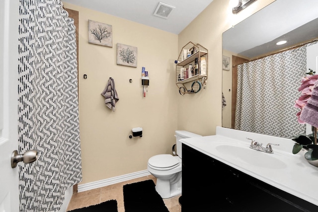 3018 Wellington Pass Dr, Spring, TX 77373 - full bath featuring toilet, tile patterned flooring, vanity, and baseboards
