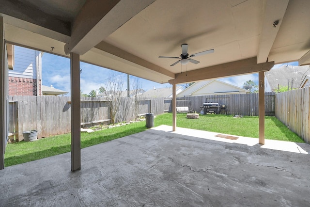 3018 Wellington Pass Dr, Spring, TX 77373 - view of patio / terrace with a ceiling fan