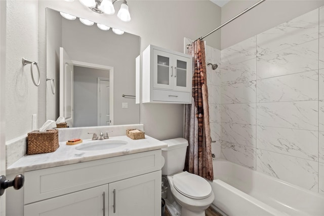 20123 Everhart Springs Ln, Cypress, TX 77433 - full bath featuring vanity, shower / bath combination with curtain, and toilet