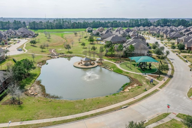13203 Edison Trace Ln, Tomball, TX 77377 - aerial perspective of suburban area featuring a nearby body of water