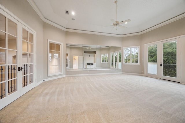 3110 Noble Lakes Ln, Houston, TX 77082 - unfurnished sunroom with french doors