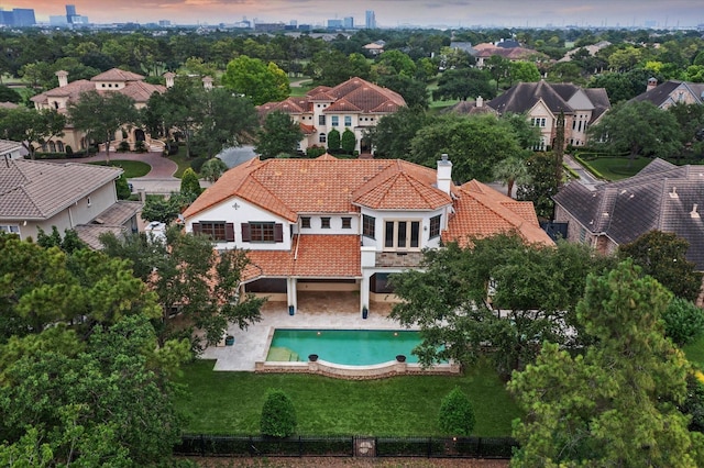 3110 Noble Lakes Ln, Houston, TX 77082 - aerial view of residential area with a pool