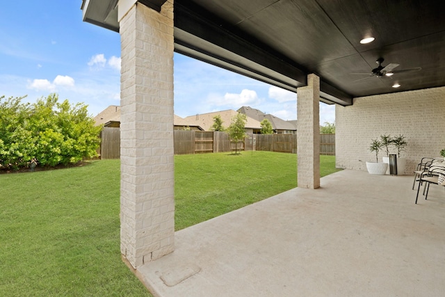 7314 Autumn Sage Dr, Katy, TX 77493 - view of patio with a ceiling fan