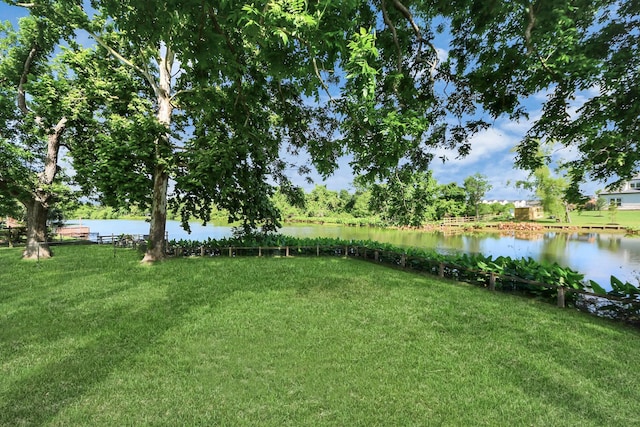 5103 Diamond Springs Dr, Missouri City, TX 77459 - view of grassy yard featuring a water view