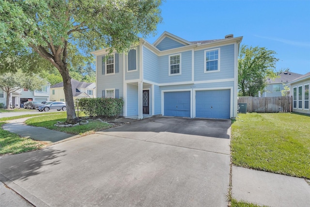 16503 Brightling Ln, Houston, TX 77090 - view of front of property with a garage and driveway