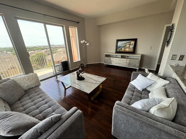 3505 Sage Rd Unit 602, Houston, TX 77056 - living room with hardwood / wood-style flooring
