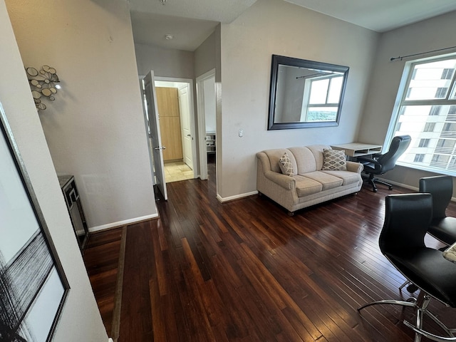 3505 Sage Rd Unit 602, Houston, TX 77056 - living room with hardwood / wood-style floors, healthy amount of natural light, and baseboards