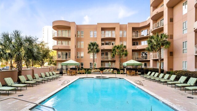 3505 Sage Rd Unit 602, Houston, TX 77056 - community pool featuring a patio