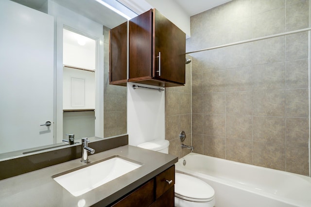 2356 Commerce, Houston, TX 77003 - bathroom with toilet, tub / shower combination, and vanity