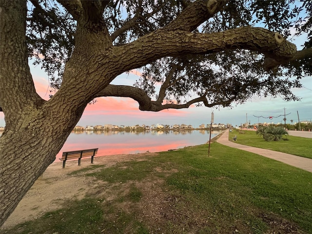 817 Bryan Ave, Seabrook, TX 77586 - view of property's community featuring a lawn and a water view