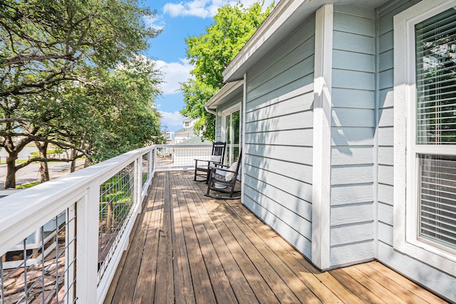 817 Bryan Ave, Seabrook, TX 77586 - view of wooden terrace