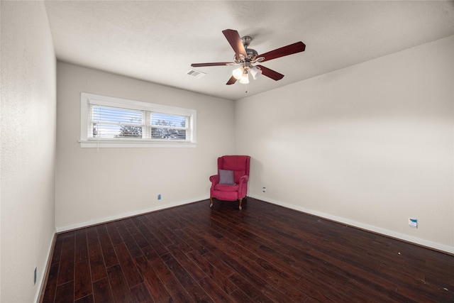 605 Foster Dr, Richmond, TX 77469 - unfurnished room with wood finished floors, baseboards, and a ceiling fan