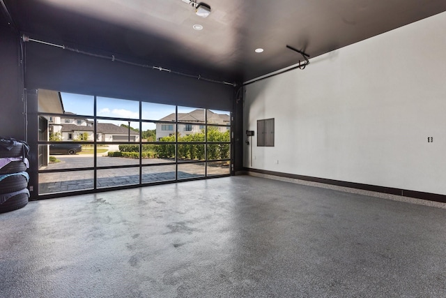 23314 Vista De Tres Lagos Dr, Spring, TX 77389 - empty room featuring electric panel, baseboards, and a residential view