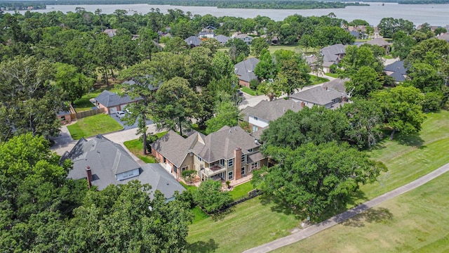 8410 Atascocita Lake Way, Humble, TX 77346 - aerial view of residential area featuring a nearby body of water