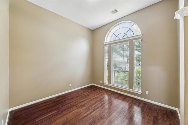 10707 Mandavilla Dr, Houston, TX 77095 - empty room with dark wood-style floors and baseboards